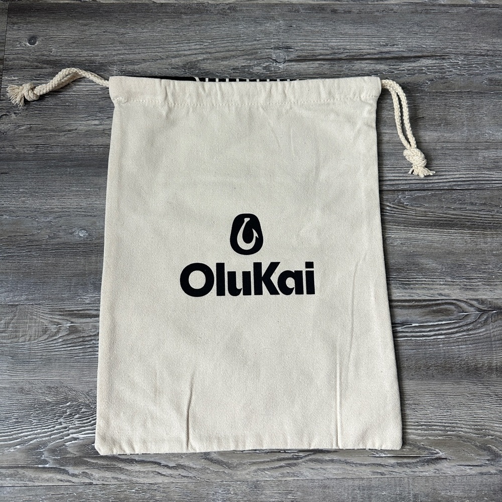OluKai Natural Canvas Drawstring Bag